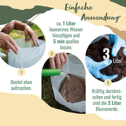 BioGro® Kokoserde gepresst im Quellbeutel 3L - AquaLifeScape