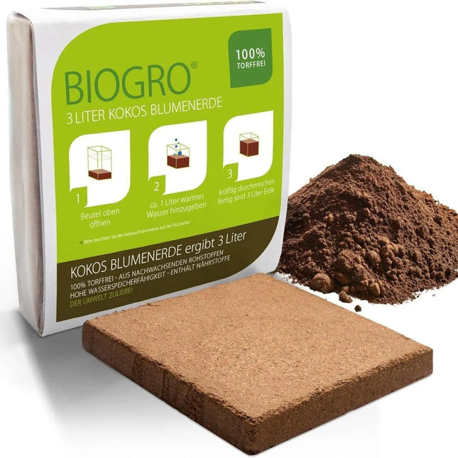 BioGro® Kokoserde gepresst im Quellbeutel 3L - AquaLifeScape