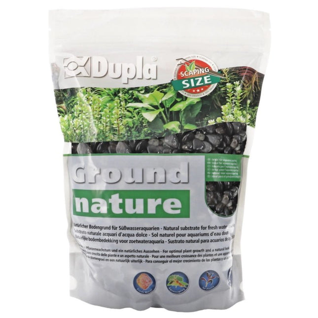 Dupla Ground nature Black Pebbles 2 kg - AquaLifeScape