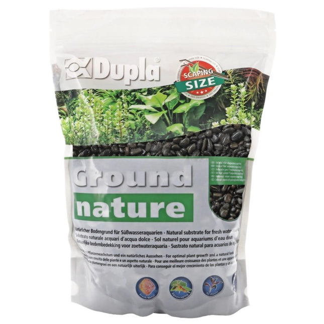 Dupla Ground nature Black Pebbles Mini - AquaLifeScape