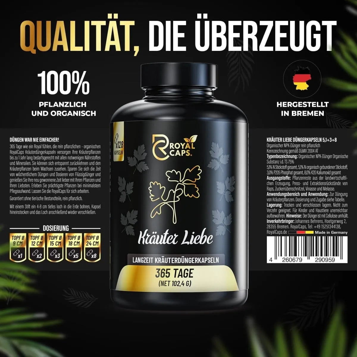 Kräuter Liebe – 365 Tage Bio-Dünger für Küchenkräuter
