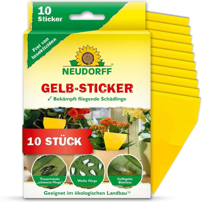 Neudorff Gelbsticker gegen kleine fliegende Schädlinge wie Trauermücken - AquaLifeScape