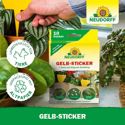 Neudorff Gelbsticker gegen kleine fliegende Schädlinge wie Trauermücken - AquaLifeScape