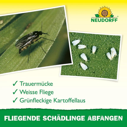 Neudorff Gelbsticker gegen kleine fliegende Schädlinge wie Trauermücken - AquaLifeScape