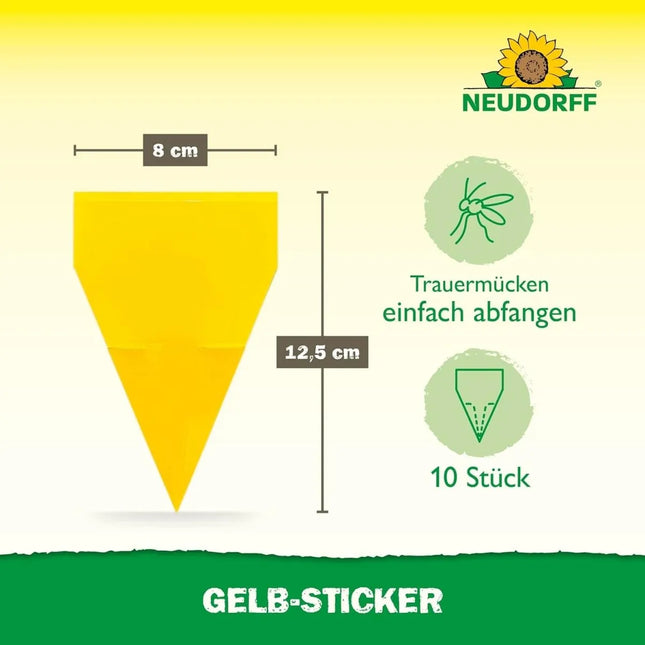Neudorff Gelbsticker gegen kleine fliegende Schädlinge wie Trauermücken - AquaLifeScape