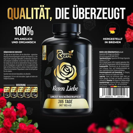 Rosen Liebe – 365 Tage Bio-Dünger für Rosenpflanzen AquaLifeScape
