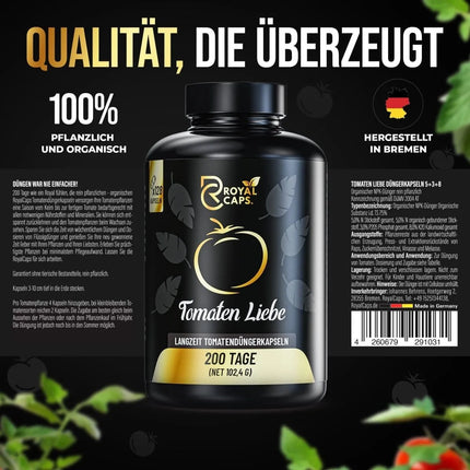 Tomaten Liebe – 200 Tage Bio-Dünger für Tomatenpflanzen AquaLifeScape