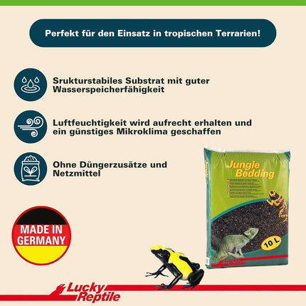 Tropen - Terrarienerde – Nährstoffarmer Bodengrund für Terrarienpflanzen (10 L) - AquaLifeScape