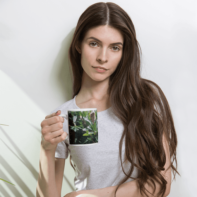 Weiße, glänzende Tasse - AquaLifeScape